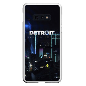 Чехол для Samsung S10E с принтом DETROIT BECOME HUMAN в Петрозаводске, Силикон | Область печати: задняя сторона чехла, без боковых панелей | Тематика изображения на принте: action | ai | android | connor | dbhpk19 | detroit become human | game | rk 800 | rk 900 | андроиды | детектив | игра | игры | интерактивное кино | кара | коннор | логотип | маркус | роботы | фирменный стиль | экшн