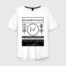 Мужская футболка хлопок Oversize с принтом TWENTY ONE PILOTS (TOP) в Петрозаводске, 100% хлопок | свободный крой, круглый ворот, “спинка” длиннее передней части | Тематика изображения на принте: 21 pilots | 21p | bandito | blurryface | chlorine | dema don t control us | joshua | music | ned | rock | top | trench | twenty one pilots | tyler | бандито | группа | музыка | нэд | рок | тренч