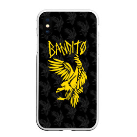 Чехол для iPhone XS Max матовый с принтом TOP - BANDITO в Петрозаводске, Силикон | Область печати: задняя сторона чехла, без боковых панелей | Тематика изображения на принте: 21 pilots | 21p | bandito | blurryface | chlorine | joshua | music | ned | rock | top | trench | twenty one pilots | tyler | бандито | группа | музыка | нэд | рок | тренч