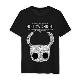 Мужская футболка хлопок с принтом Маска Hollow Knight в Петрозаводске, 100% хлопок | прямой крой, круглый вырез горловины, длина до линии бедер, слегка спущенное плечо. | game | hollow knight | hollow knight godmaster | hollow knight map | hollow knight ps4 | mask | silksong | зот могучий | игра | карта | королевство | маска | метроидвания | полый король | приключения букашек | халлоунест | холлоу кнайт | эмилити