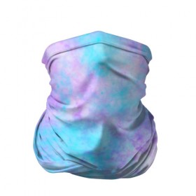 Бандана-труба 3D с принтом Мрамор Tie Dye в Петрозаводске, 100% полиэстер, ткань с особыми свойствами — Activecool | плотность 150‒180 г/м2; хорошо тянется, но сохраняет форму | tie dye | летняя футболка | розовый | синий | тай дай | фиолетовый | яркая футболка