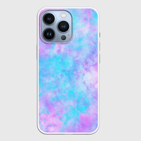 Чехол для iPhone 13 Pro с принтом Мрамор Tie Dye в Петрозаводске,  |  | tie dye | летняя футболка | розовый | синий | тай дай | фиолетовый | яркая футболка