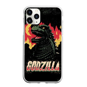 Чехол для iPhone 11 Pro матовый с принтом Годзилла в Петрозаводске, Силикон |  | godzilla | king of the monsters | годзила | годзилла 2 | король монстров