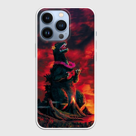 Чехол для iPhone 13 Pro с принтом Укулеле в Петрозаводске,  |  | Тематика изображения на принте: godzilla | king of the monsters | годзила | годзилла 2 | король монстров