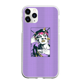 Чехол для iPhone 11 Pro Max матовый с принтом Kishibe Rohan in Purple в Петрозаводске, Силикон |  | diamond is unbreakable | heavens door | jjba | jojo | kishibe | rohan