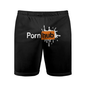 Мужские шорты 3D спортивные с принтом PORN HUB в Петрозаводске,  |  | логотип | пошлое
