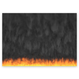 Поздравительная открытка с принтом Пламя и дым в Петрозаводске, 100% бумага | плотность бумаги 280 г/м2, матовая, на обратной стороне линовка и место для марки
 | Тематика изображения на принте: дым | огонь | пламя | пламя и дым | пожар
