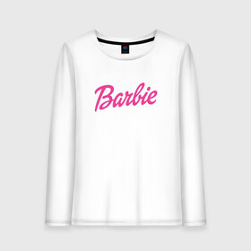 Женский лонгслив хлопок с принтом Barbie в Петрозаводске, 100% хлопок |  | bad | barbie | bratz | girl | princess | team | барби | братц | девочка | дочка | дочь | кукла | куколка | лого | логотип | любимая | невеста | подружка | прекрасная