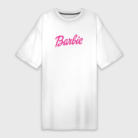 Платье-футболка хлопок с принтом Barbie в Петрозаводске,  |  | bad | barbie | bratz | girl | princess | team | барби | братц | девочка | дочка | дочь | кукла | куколка | лого | логотип | любимая | невеста | подружка | прекрасная