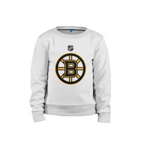 Детский свитшот хлопок с принтом Boston Bruins NHL в Петрозаводске, 100% хлопок | круглый вырез горловины, эластичные манжеты, пояс и воротник | boston | boston bruins | hockey | nhl | бостон | бостон брюинз | кубок стенли | нхл | спорт | хоккей | шайба
