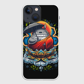 Чехол для iPhone 13 mini с принтом Мой сосед Тоторо в Петрозаводске,  |  | anime | forest | meme | my neighbor | protectors | tokyo | totoro | аниме | гибли | иероглиф | манга | миядзаки | мой сосед | стиль | тоторо | фентези | хаяо | япония