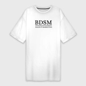 Платье-футболка хлопок с принтом BDSM в Петрозаводске,  |  | Тематика изображения на принте: business | development | marketing | sales