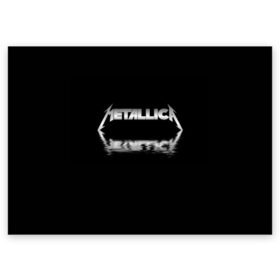 Поздравительная открытка с принтом Metallica в Петрозаводске, 100% бумага | плотность бумаги 280 г/м2, матовая, на обратной стороне линовка и место для марки
 | guitar | hard | heavymetal | metal | metallica | music | rock | гитара | картинка | картинки | метал | металика | металлика | мода | музыка | рок | тренд | тренды | треш | трэш | тяжелый | хард