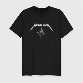 Мужская футболка премиум с принтом Metallica в Петрозаводске, 92% хлопок, 8% лайкра | приталенный силуэт, круглый вырез ворота, длина до линии бедра, короткий рукав | guitar | hard | heavymetal | metal | metallica | music | rock | гитара | картинка | картинки | метал | металика | металлика | мода | музыка | рок | тренд | тренды | треш | трэш | тяжелый | хард