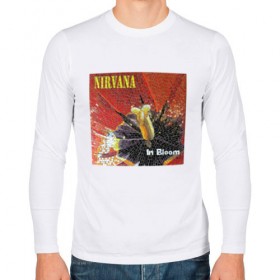 Мужской лонгслив хлопок с принтом Nirvana In Bloom в Петрозаводске, 100% хлопок |  | kurt cobain | music | nirvana | rock | кобейн | курт | курт кобейн | музыка | нирвана | рок