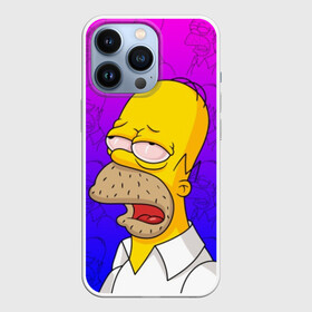 Чехол для iPhone 13 Pro с принтом Уставший Гомер в Петрозаводске,  |  | bart | gomer | simpson | simpsons | барт | гомер | лиза | симпсоны | усталость