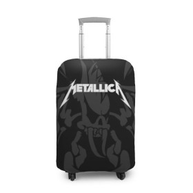 Чехол для чемодана 3D с принтом METALLICA в Петрозаводске, 86% полиэфир, 14% спандекс | двустороннее нанесение принта, прорези для ручек и колес | matters metallica | music | nothing else | rock | trash metal | группа | металлика | музыка | музыканты | рок | трэш металл