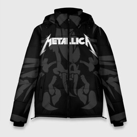 Мужская зимняя куртка 3D с принтом METALLICA в Петрозаводске, верх — 100% полиэстер; подкладка — 100% полиэстер; утеплитель — 100% полиэстер | длина ниже бедра, свободный силуэт Оверсайз. Есть воротник-стойка, отстегивающийся капюшон и ветрозащитная планка. 

Боковые карманы с листочкой на кнопках и внутренний карман на молнии. | Тематика изображения на принте: matters metallica | music | nothing else | rock | trash metal | группа | металлика | музыка | музыканты | рок | трэш металл