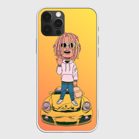 Чехол для iPhone 12 Pro с принтом Lil Pump - Flex Like Ouu в Петрозаводске, силикон | область печати: задняя сторона чехла, без боковых панелей | flex like ouu | gucci | gucci gang | hip hop | lil | lil pump | pump | rap | trap | гучи | гучи гэнг | лил | лил памп | насос | памп | рэп | трэп | хип хоп