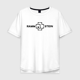 Мужская футболка хлопок Oversize с принтом Rammstein в Петрозаводске, 100% хлопок | свободный крой, круглый ворот, “спинка” длиннее передней части | metallica | music | rammstein | rock | металл | металлика | музыка | раммштайн | рок | рок группа