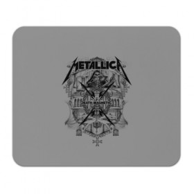 Коврик для мышки прямоугольный с принтом Metallica в Петрозаводске, натуральный каучук | размер 230 х 185 мм; запечатка лицевой стороны | album | black | concert | heavy | kirk | metal | metallica | music | rock | tolls | джеймс хэтфилд | кирк хэмметт | клифф бёртон | ларс ульрих | метал | металлика | трэш