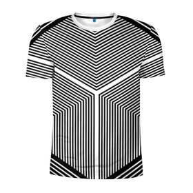 Мужская футболка 3D спортивная с принтом Полосы в Петрозаводске, 100% полиэстер с улучшенными характеристиками | приталенный силуэт, круглая горловина, широкие плечи, сужается к линии бедра | полосы
куб
квадрат
иллюзия
оптическая иллюзия