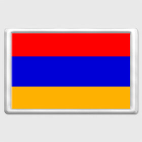 Магнит 45*70 с принтом Армения. Флаг. в Петрозаводске, Пластик | Размер: 78*52 мм; Размер печати: 70*45 | армения | армянский | государство | знамя | кавказ | республика | символ | снг | ссср | страна | флаг