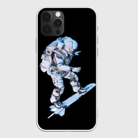 Чехол для iPhone 12 Pro Max с принтом Космонавт в Петрозаводске, Силикон |  | astronaut | black | cool | man | skateboard | space | space suit | suit | астронавт | космонавт | космос | костюм | прикольный | скафандр | скейтборд | человек | черный