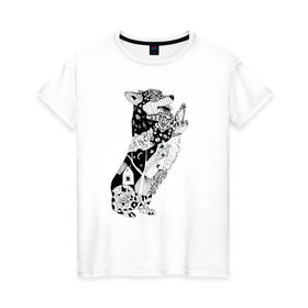 Женская футболка хлопок с принтом Корги Зенарт в Петрозаводске, 100% хлопок | прямой крой, круглый вырез горловины, длина до линии бедер, слегка спущенное плечо | вельш корги | корги | пемброк | собака