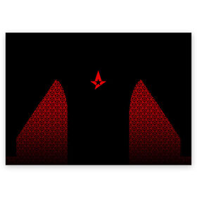 Поздравительная открытка с принтом Astralis uniform 2019 в Петрозаводске, 100% бумага | плотность бумаги 280 г/м2, матовая, на обратной стороне линовка и место для марки
 | Тематика изображения на принте: astralis | astralis 2017 | astralis 2019 | astralis cs | astralis uniform | astralis кс го | cs | csgo | кс | кс го | ксго