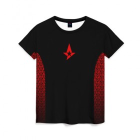 Женская футболка 3D с принтом Astralis uniform 2019 в Петрозаводске, 100% полиэфир ( синтетическое хлопкоподобное полотно) | прямой крой, круглый вырез горловины, длина до линии бедер | Тематика изображения на принте: astralis | astralis 2017 | astralis 2019 | astralis cs | astralis uniform | astralis кс го | cs | csgo | кс | кс го | ксго