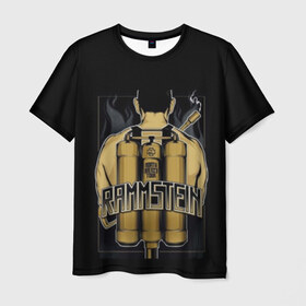 Мужская футболка 3D с принтом Rammstein в Петрозаводске, 100% полиэфир | прямой крой, круглый вырез горловины, длина до линии бедер | Тематика изображения на принте: rammstein | till lindemann | берлин | германия | металл | музыка | рамштайн | тилль линдеманн