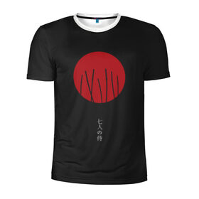 Мужская футболка 3D спортивная с принтом Seven Samurai в Петрозаводске, 100% полиэстер с улучшенными характеристиками | приталенный силуэт, круглая горловина, широкие плечи, сужается к линии бедра | Тематика изображения на принте: 7 | anime | japan | ninja | samurai | senpai | аниме | катана | кровь | кун | меч | ниндзя | ониме | сакура | самураи | самурай | семпай | сенпай | сенсей | тян | япония