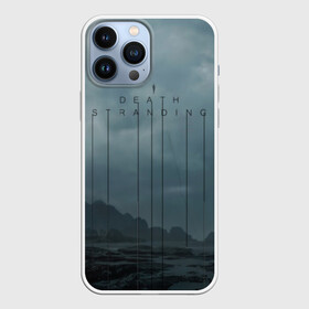 Чехол для iPhone 13 Pro Max с принтом DEATH STRANDING | DS в Петрозаводске,  |  | bridges | death stranding | fragile express | games | kojima | kojima productions | logo | ludens | игры | кодзима | лого | люденс