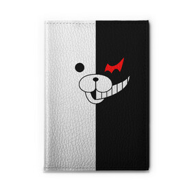 Обложка для автодокументов с принтом MONOKUMA (КАПЮШОН) | МОНОКУМА в Петрозаводске, натуральная кожа |  размер 19,9*13 см; внутри 4 больших “конверта” для документов и один маленький отдел — туда идеально встанут права | Тематика изображения на принте: anime | bear | black  white | danganronpa | kurokuma | monodam | monokuma | monomi | monotaro | pink | rabbit | school | shirokuma | аниме | главарь | мoноми | монокума | черно белый | школа