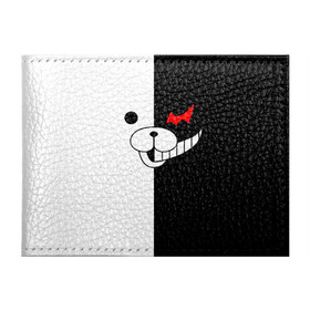 Обложка для студенческого билета с принтом MONOKUMA (КАПЮШОН) | МОНОКУМА в Петрозаводске, натуральная кожа | Размер: 11*8 см; Печать на всей внешней стороне | Тематика изображения на принте: anime | bear | black  white | danganronpa | kurokuma | monodam | monokuma | monomi | monotaro | pink | rabbit | school | shirokuma | аниме | главарь | мoноми | монокума | черно белый | школа