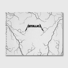 Альбом для рисования с принтом METALLICA в Петрозаводске, 100% бумага
 | матовая бумага, плотность 200 мг. | matters metallica | music | nothing else | rock | trash metal | группа | музыка | музыканты | рок | трэш металл