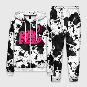 Мужской костюм 3D с принтом PINK FLOYD в Петрозаводске, 100% полиэстер | Манжеты и пояс оформлены тканевой резинкой, двухслойный капюшон со шнурком для регулировки, карманы спереди | pink floyd | pink floyd another | pink floyd logo. | pink floyd the wall | группа pink floyd | пинк флойд