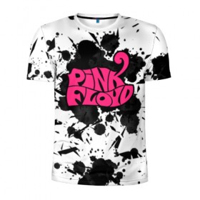 Мужская футболка 3D спортивная с принтом PINK FLOYD в Петрозаводске, 100% полиэстер с улучшенными характеристиками | приталенный силуэт, круглая горловина, широкие плечи, сужается к линии бедра | pink floyd | pink floyd another | pink floyd logo. | pink floyd the wall | группа pink floyd | пинк флойд