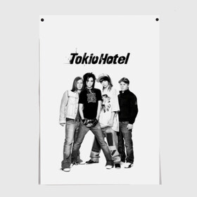 Постер с принтом Tokio Hotel в Петрозаводске, 100% бумага
 | бумага, плотность 150 мг. Матовая, но за счет высокого коэффициента гладкости имеет небольшой блеск и дает на свету блики, но в отличии от глянцевой бумаги не покрыта лаком | alternative rock | band | bill kaulitz | boys | german | hotel | music | pop rock | powerpop | synthpop | tokyo | tom ka | альтернативный рок | билл каулитц | георг листинг | группа | густав шефер | мальчики | музыка | немецкая | отель | пауэр поп