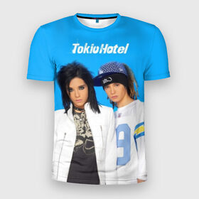 Мужская футболка 3D спортивная с принтом Tokio Hotel в Петрозаводске, 100% полиэстер с улучшенными характеристиками | приталенный силуэт, круглая горловина, широкие плечи, сужается к линии бедра | Тематика изображения на принте: alternative rock | band | bill kaulitz | boys | german | hotel | music | pop rock | powerpop | synthpop | tokyo | tom ka | альтернативный рок | билл каулитц | георг листинг | группа | густав шефер | мальчики | музыка | немецкая | отель | пауэр поп