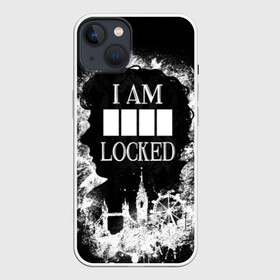 Чехол для iPhone 13 с принтом I AM LOCKED в Петрозаводске,  |  | holmes | mr moment | sherlock | ватсон | дедукция | детектив | камбербэтч | мориарти | мр момент | сериал | фильм | холмс | холодное чтение | шерлок