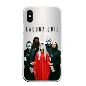 Чехол для iPhone XS Max матовый с принтом Lacuna Coil в Петрозаводске, Силикон | Область печати: задняя сторона чехла, без боковых панелей | alternative | cristina scabbia | epic metal | goth | gothic | lacuna | lacuna coil | melodic metal | metal | nu metal | rock | готик рок | готика | готический рок | метал