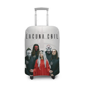 Чехол для чемодана 3D с принтом Lacuna Coil в Петрозаводске, 86% полиэфир, 14% спандекс | двустороннее нанесение принта, прорези для ручек и колес | alternative | cristina scabbia | epic metal | goth | gothic | lacuna | lacuna coil | melodic metal | metal | nu metal | rock | готик рок | готика | готический рок | метал