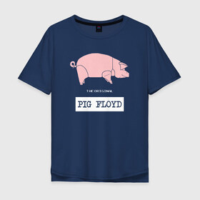 Мужская футболка хлопок Oversize с принтом Pig Floyd в Петрозаводске, 100% хлопок | свободный крой, круглый ворот, “спинка” длиннее передней части | pink floyd | pinkfloyd | арт | артрок | группа | дэвид гилмор | пинк флойд | пинкфлойд | прогрессивный | психоделический | рок | сид барретт | симфонический | спэйс | эйсид | экспериментальный