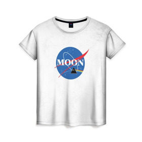 Женская футболка 3D с принтом Moon Pink Floyd в Петрозаводске, 100% полиэфир ( синтетическое хлопкоподобное полотно) | прямой крой, круглый вырез горловины, длина до линии бедер | pink floyd | pinkfloyd | арт | артрок | группа | дэвид гилмор | пинк флойд | пинкфлойд | прогрессивный | психоделический | рок | сид барретт | симфонический | спэйс | эйсид | экспериментальный