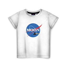 Детская футболка 3D с принтом Moon Pink Floyd в Петрозаводске, 100% гипоаллергенный полиэфир | прямой крой, круглый вырез горловины, длина до линии бедер, чуть спущенное плечо, ткань немного тянется | pink floyd | pinkfloyd | арт | артрок | группа | дэвид гилмор | пинк флойд | пинкфлойд | прогрессивный | психоделический | рок | сид барретт | симфонический | спэйс | эйсид | экспериментальный