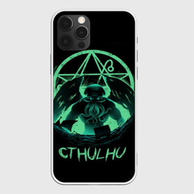 Чехол для iPhone 12 Pro с принтом Rise of Cthulhu в Петрозаводске, силикон | область печати: задняя сторона чехла, без боковых панелей | Тематика изображения на принте: call of cthulhu | cthulhu | lovecraft | valaybalalay | валайбалалай | зов | ктулху | лавкрафт | мистика | монстры | ужасы | фэнтези | хоррор