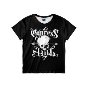 Детская футболка 3D с принтом Cypress Hill в Петрозаводске, 100% гипоаллергенный полиэфир | прямой крой, круглый вырез горловины, длина до линии бедер, чуть спущенное плечо, ткань немного тянется | b real | cypress hill | dj muggs | eric bobo | sen dog | альтернативный рэп | американская | гангста рэп | кипарисовый | лос анджелес | музыка | ню метал | рэп метал | рэп рок | рэпкор | сен дог | сша | хип хоп