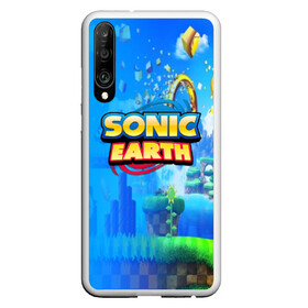 Чехол для Honor P30 с принтом SONIC EARTH в Петрозаводске, Силикон | Область печати: задняя сторона чехла, без боковых панелей | Тематика изображения на принте: hedgehog | metal sonic | silver | silver the hedgehog | sonic | sonic boom | sonic the hedgehog | ёж сонник | игры | соник | фильмы